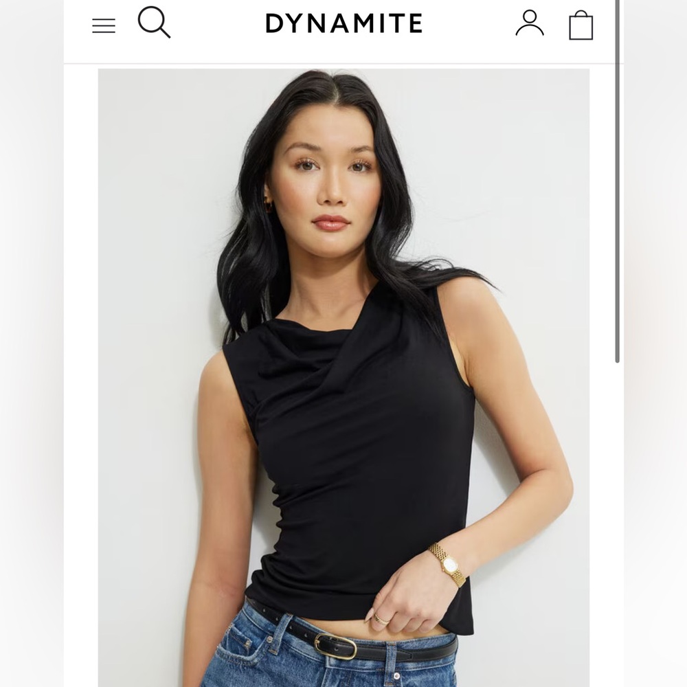 Dynamite Elegant Black Top